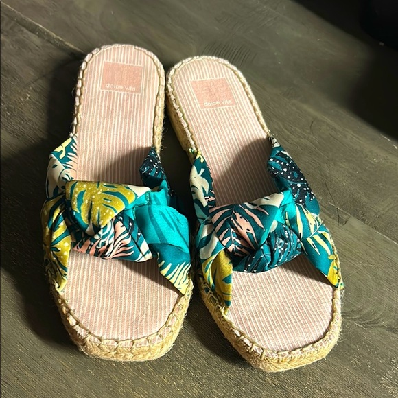 Dolce Vita Women's Tropical Espadrille Sandals - Multicolor - Size 7.5 - Picture 1 of 6